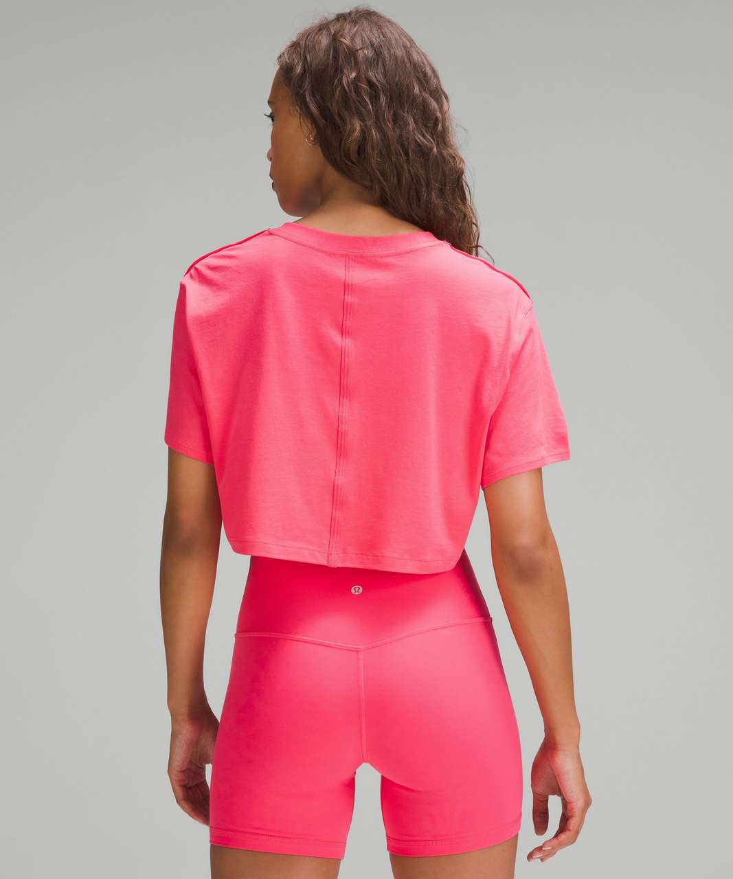 Lululemon All Yours Cropped T-Shirt - Lip Gloss