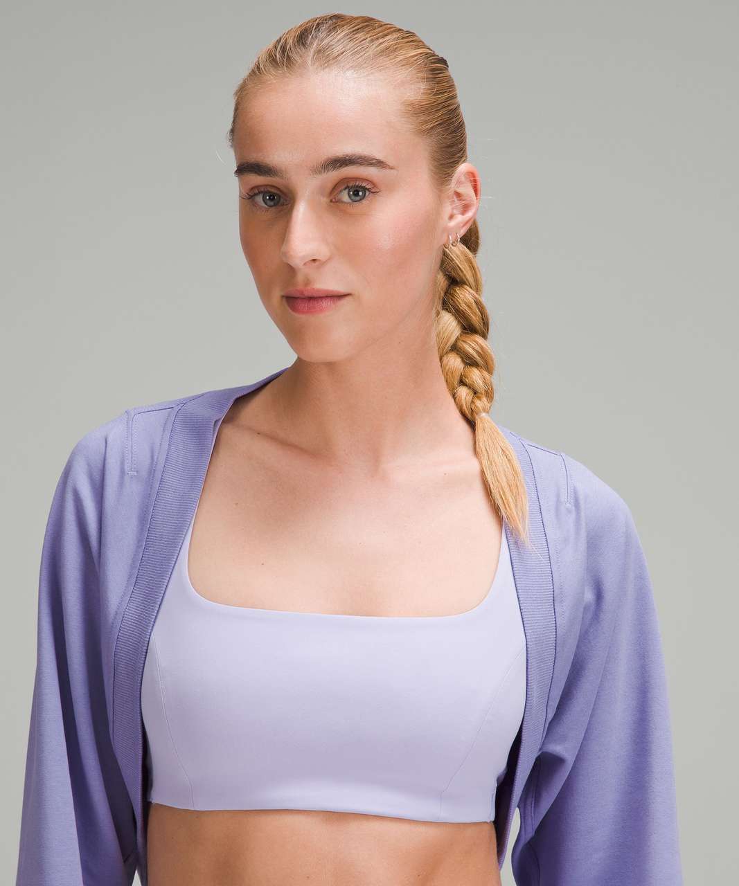 Lululemon French Terry Long-Sleeve Shrug - Dark Lavender