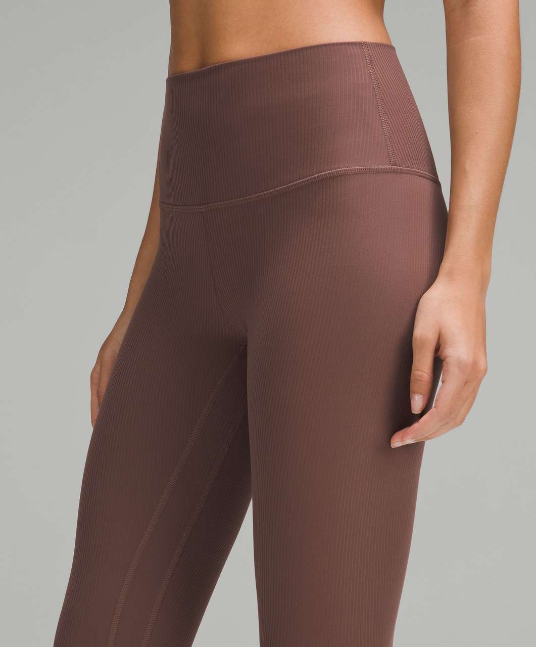 Lululemon Align Ribbed High-Rise Crop 23 - Dark Oxide - lulu fanatics