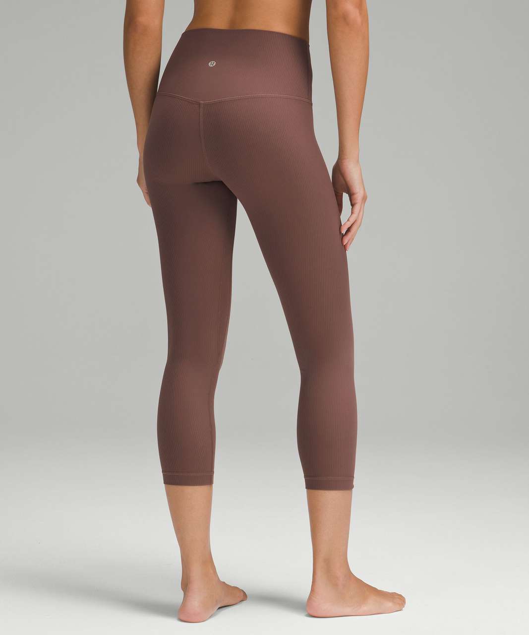 Lululemon Align Ribbed High-Rise Crop 23 - Dark Oxide - lulu fanatics