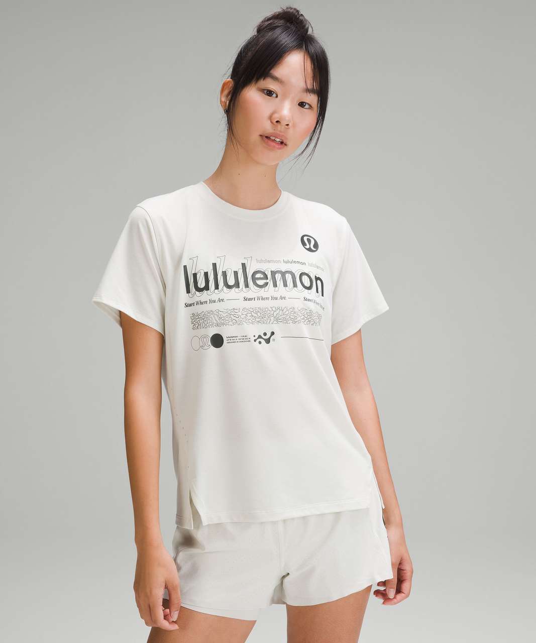 Lululemon Relaxed-Fit Trail Running T-Shirt - Bone