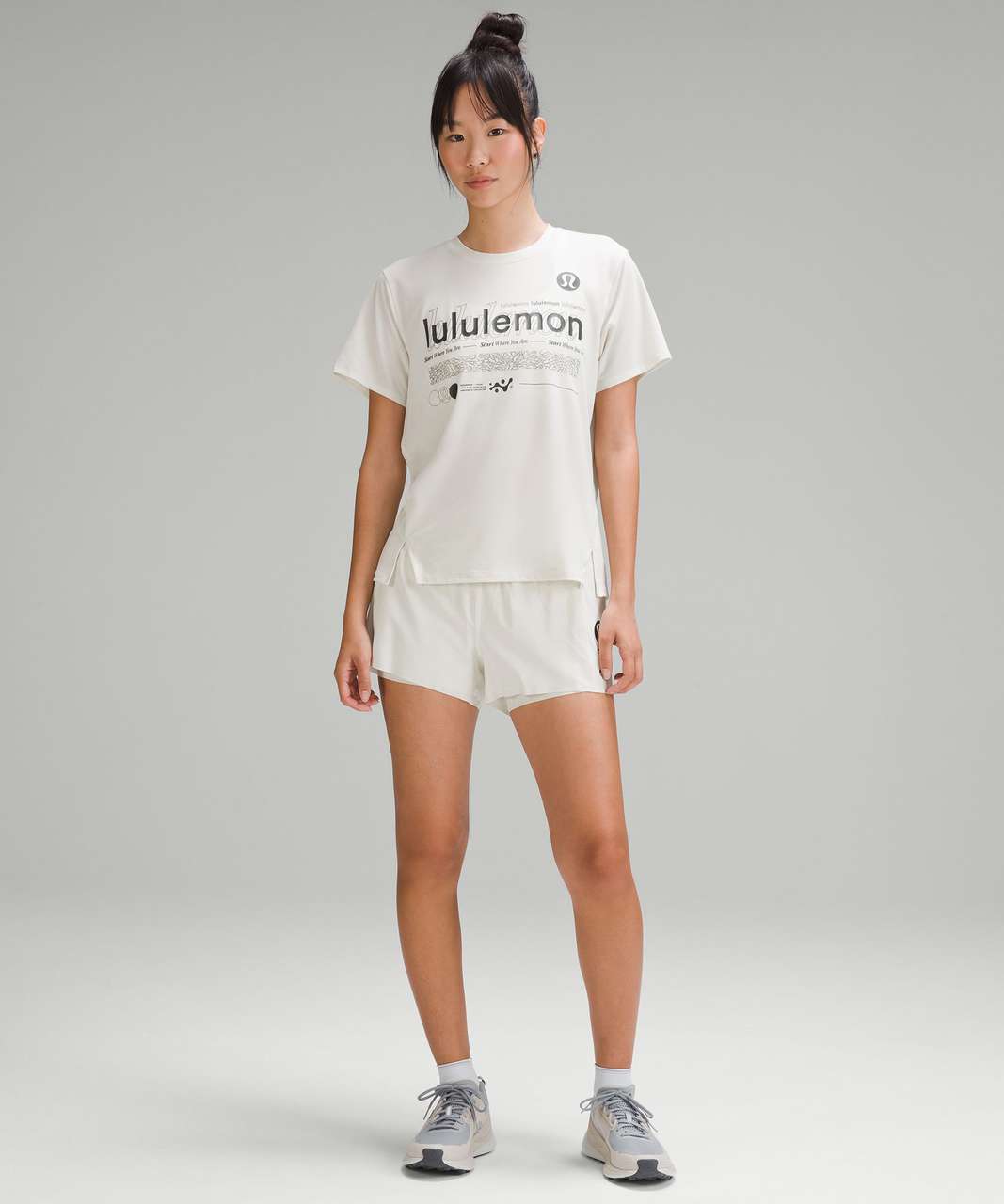 Lululemon Relaxed-Fit Trail Running T-Shirt - Bone