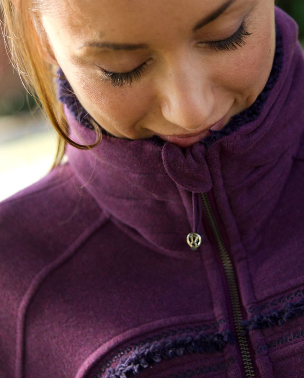 Lululemon Cuddle Up Jacket - Heathered Plum - lulu fanatics