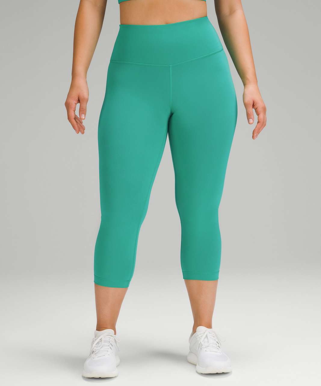 Lululemon Wunder Train Contour Fit High-Rise Crop 21" - Kelly Green