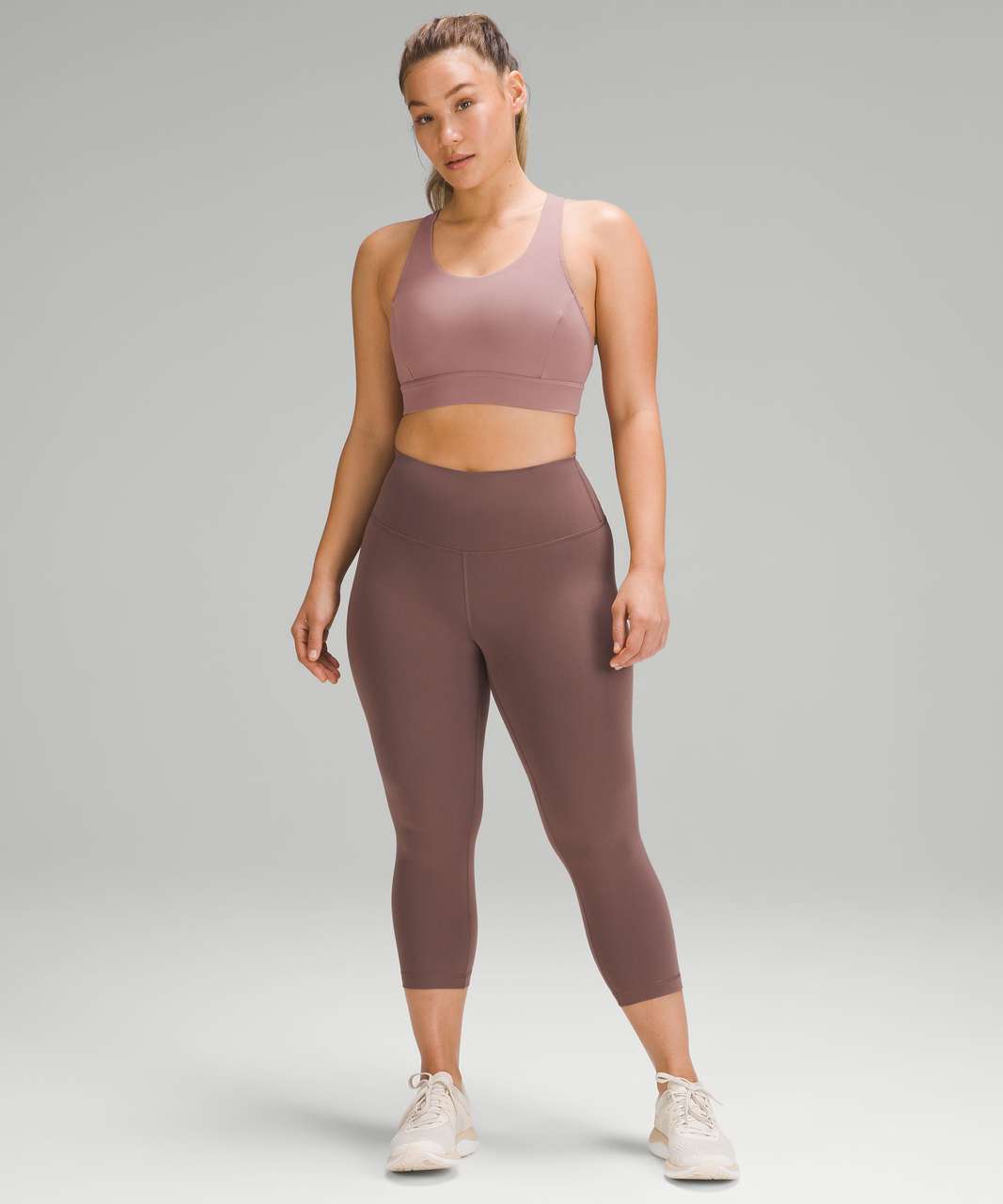 Lululemon Wunder Train Contour Fit High-Rise Crop 21 - Dark Oxide - lulu  fanatics