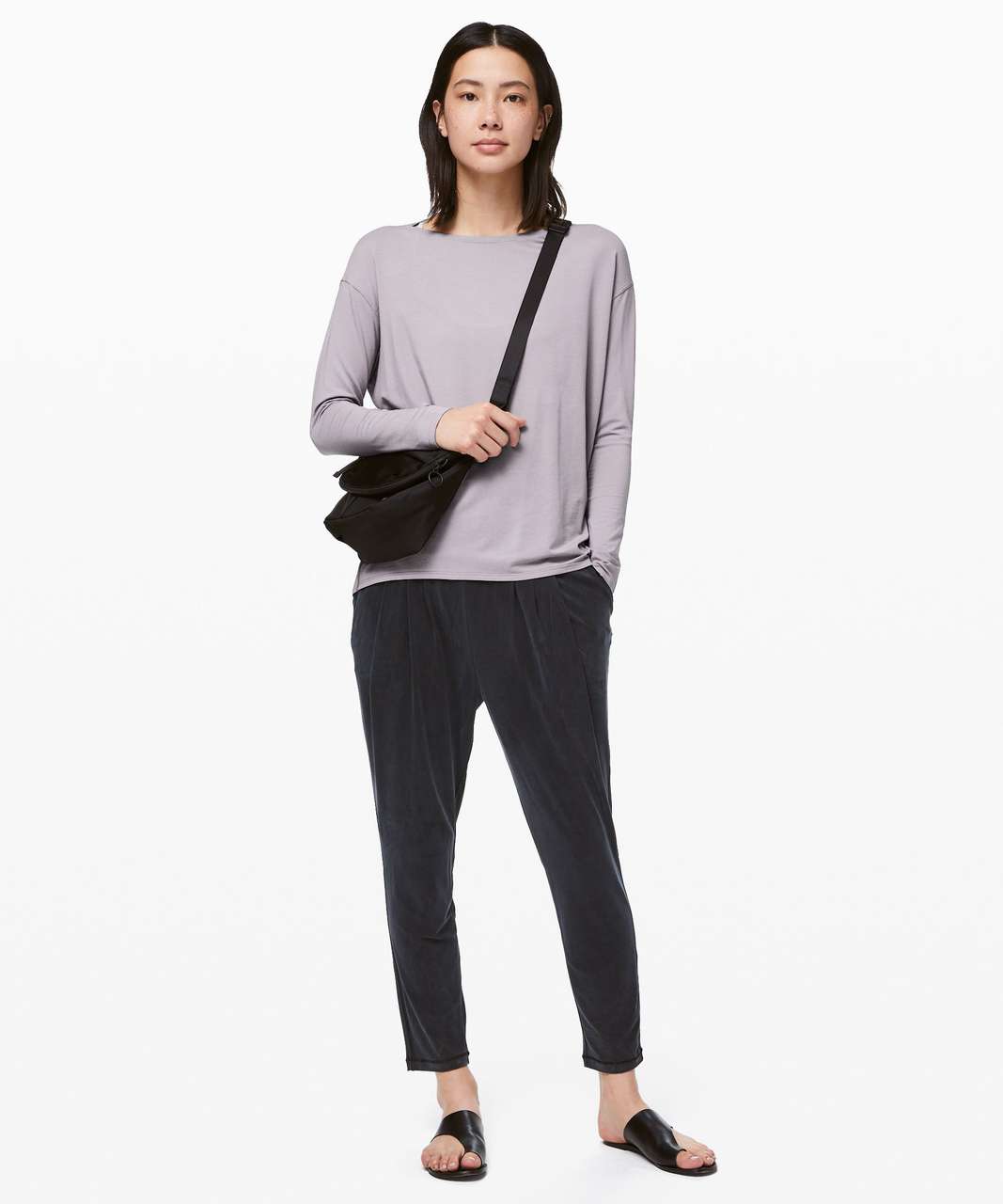 Lululemon Back in Action Long Sleeve Shirt - Lavender Grey