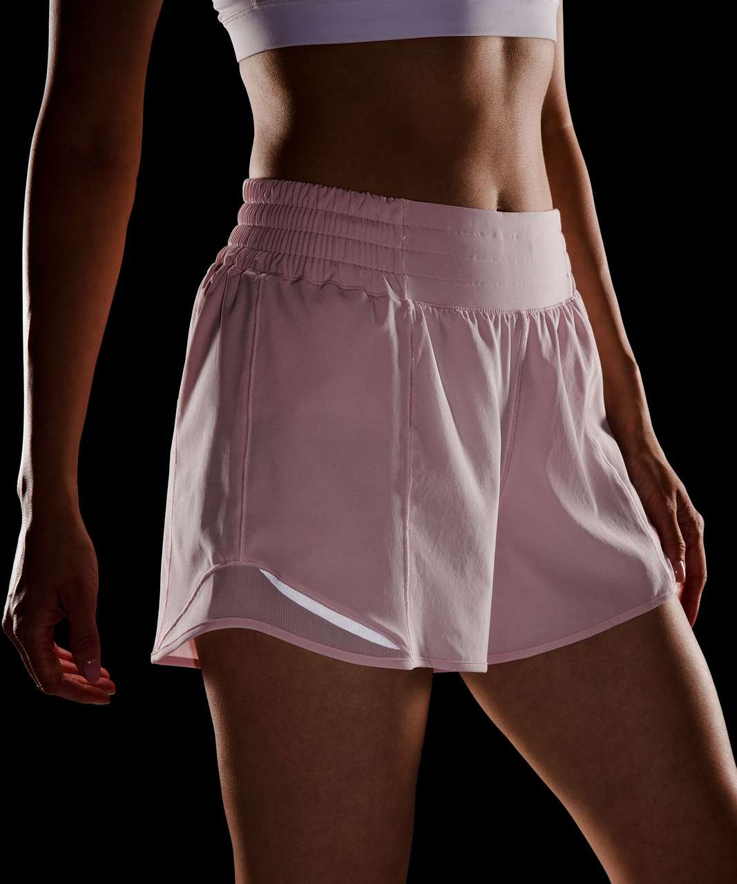 Lululemon Hotty Hot High-Rise Lined Short 4" - Flush Pink