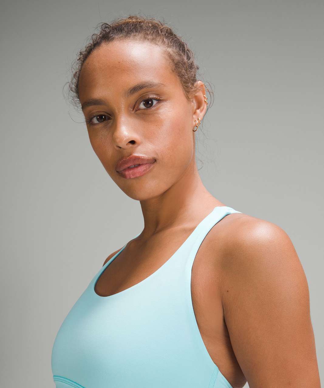 Lululemon Energy Longline Bra *Medium Support, B–D Cups - Cyan Blue