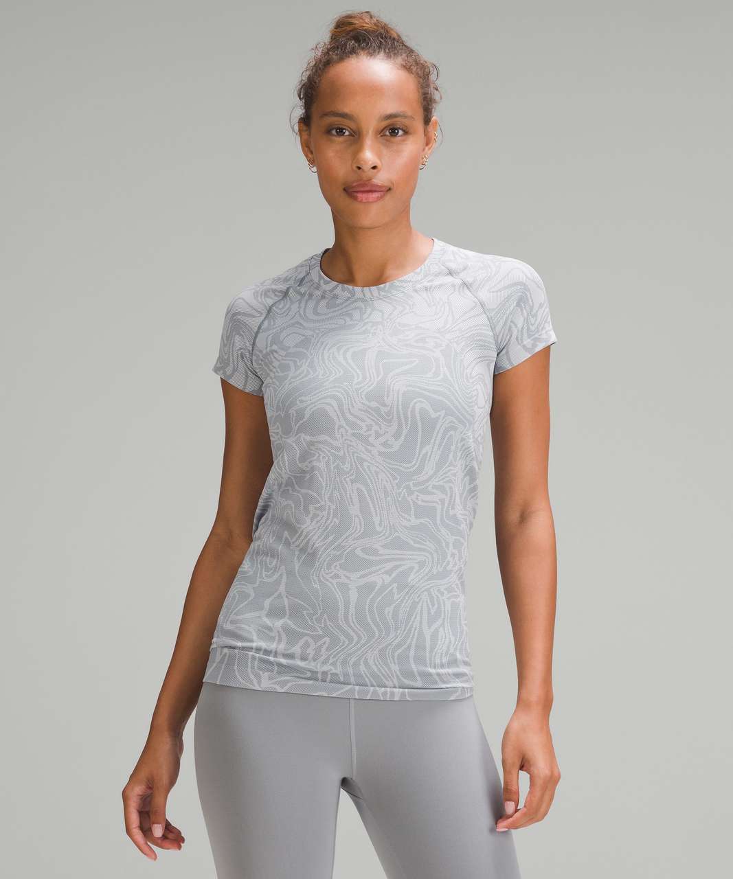 lululemon athletica Swiftly Tech 2.0 Striped Stretch T-shirt in White