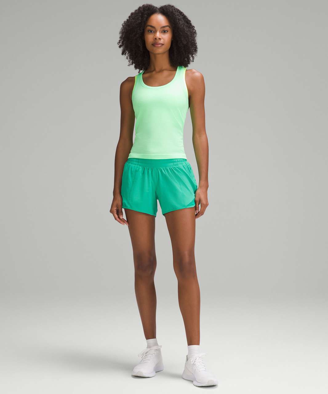 Lululemon Ribbed Nulu Racerback Yoga Tank Top - Green Jasper - lulu fanatics