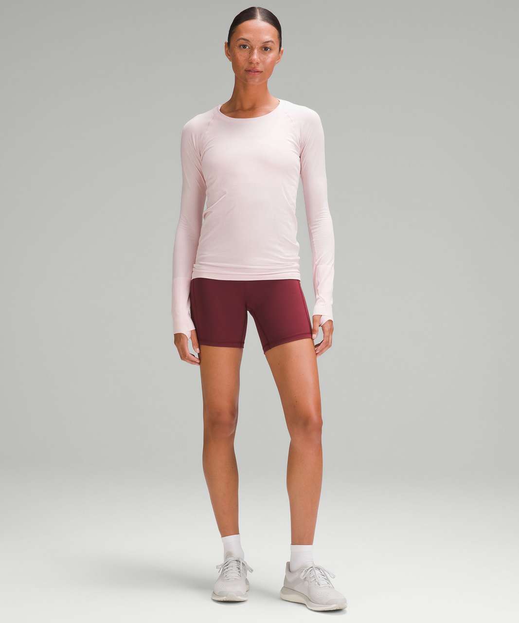 Lululemon Swiftly Tech Long-Sleeve Shirt 2.0 - Flush Pink / Flush Pink