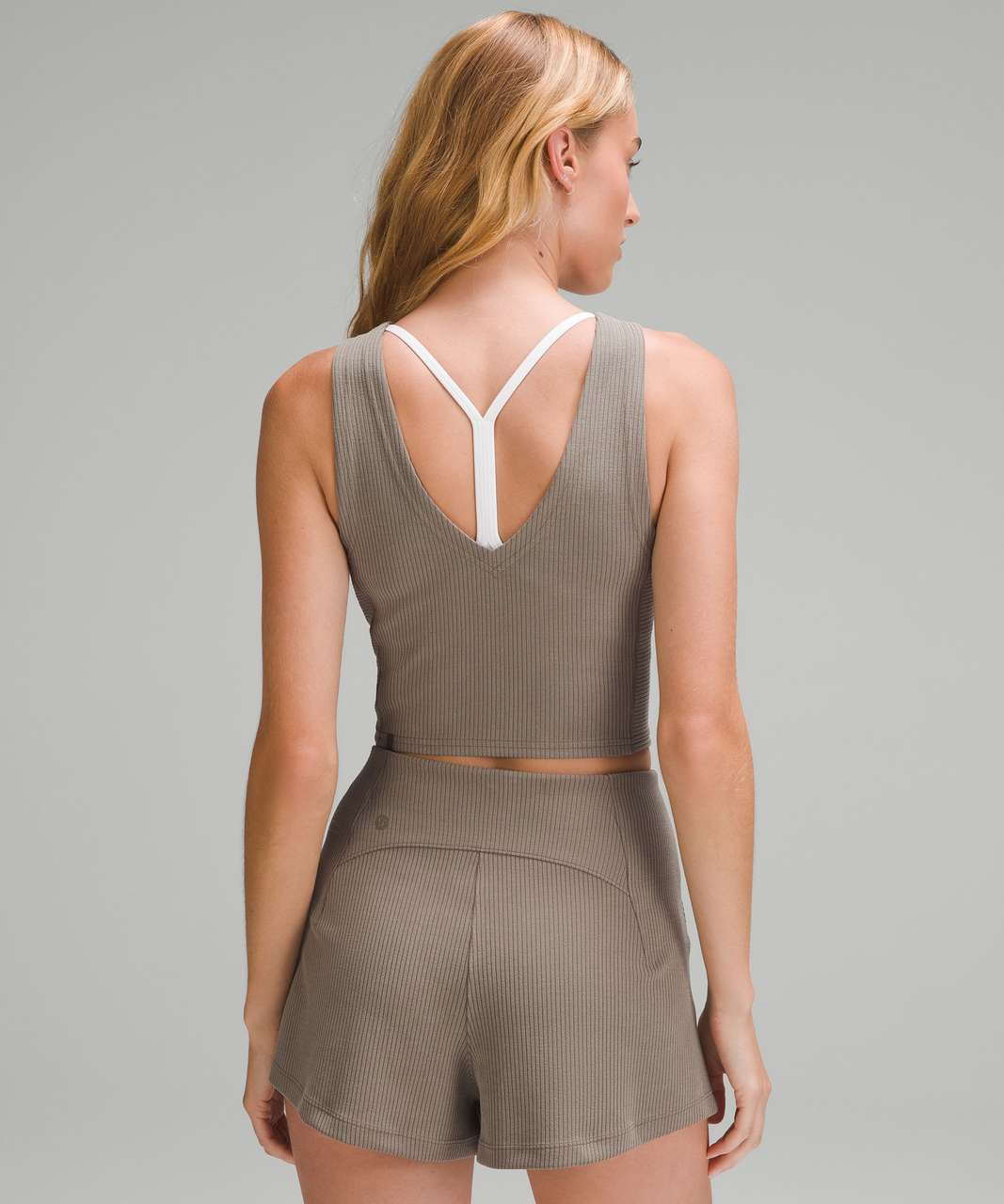 Lululemon Ribbed Softstreme Cropped Tank Top - Nomad