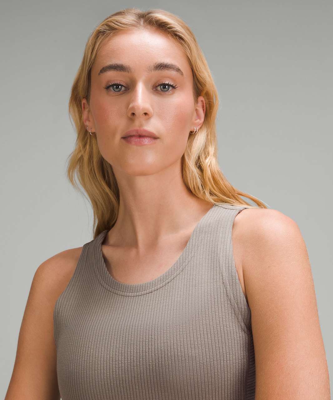 Lululemon Ribbed Softstreme Cropped Tank Top - Nomad