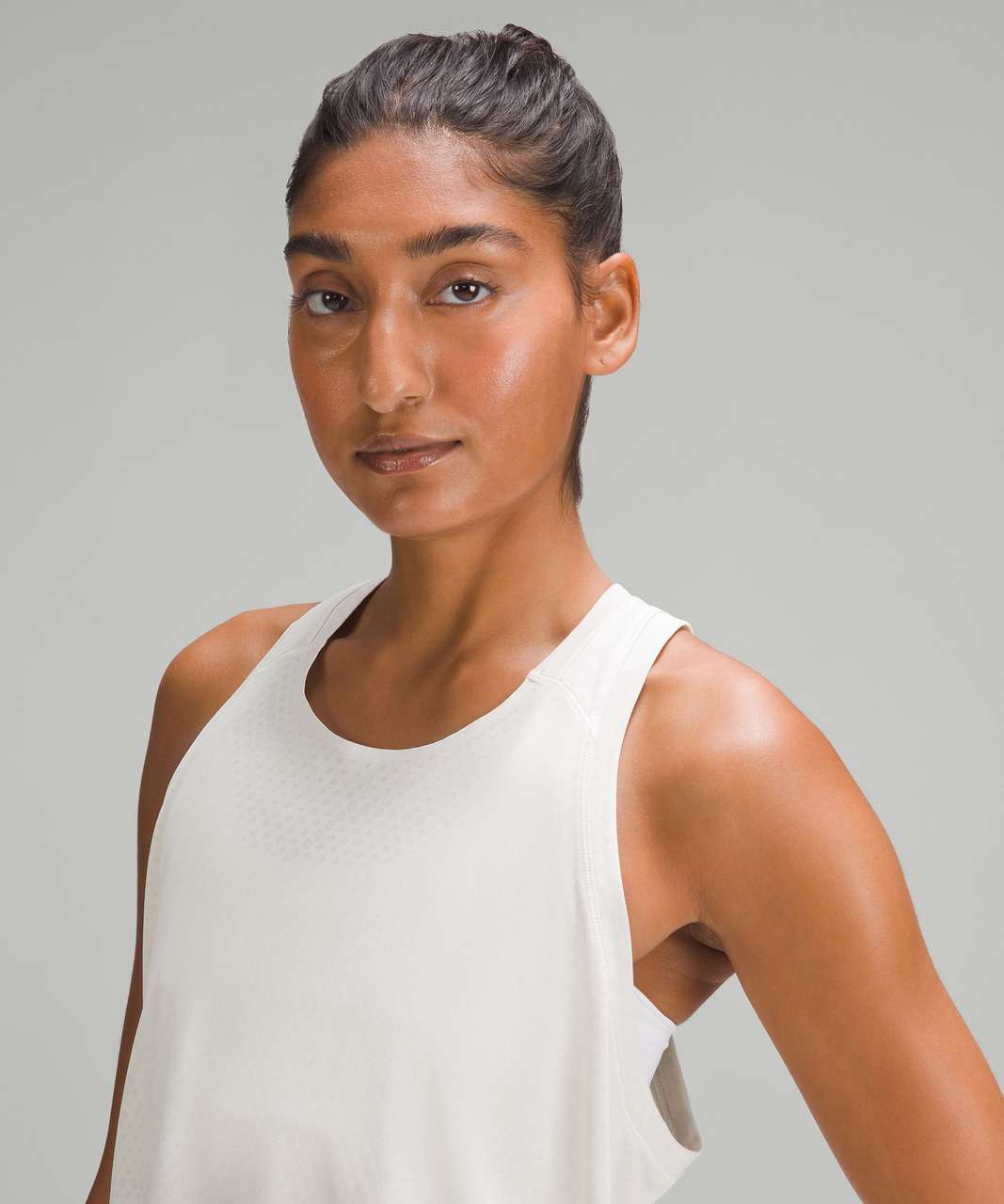 Lululemon Fast and Free Race Length Tank Top - Bone