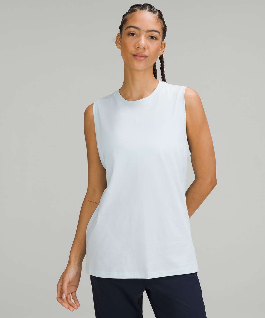 Lululemon All Yours Crop Tank - White - lulu fanatics