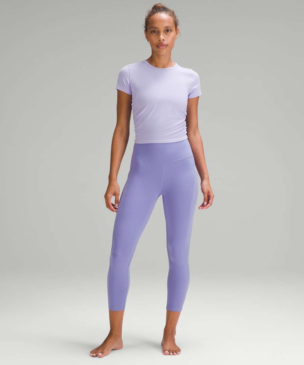 Lululemon Align High-Rise Crop with Pockets 23 - Dark Lavender - lulu  fanatics