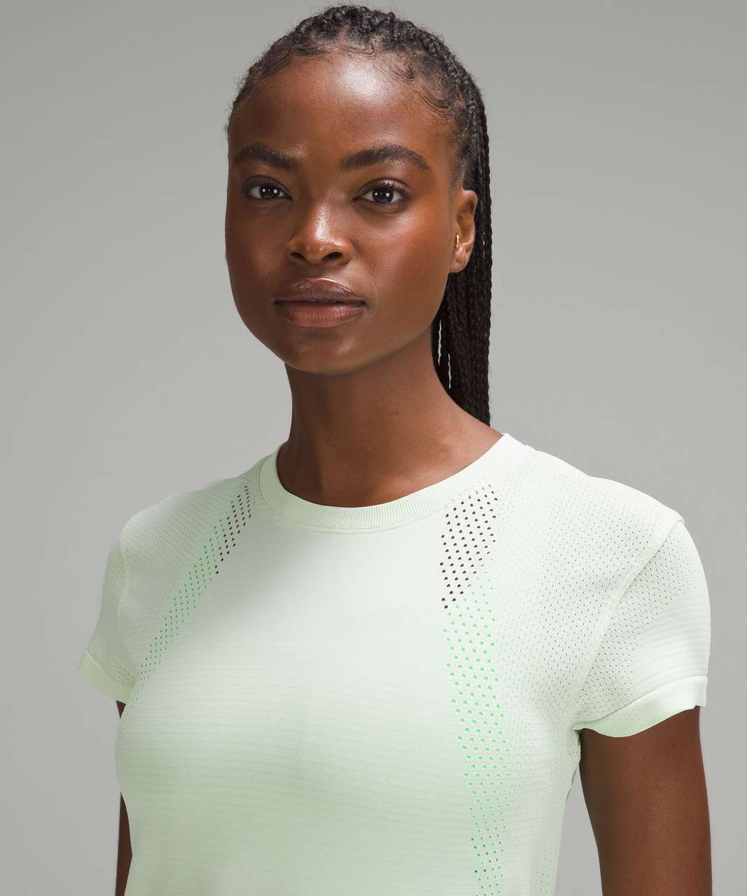 Lululemon Train to Be Short-Sleeve Shirt - Kohlrabi Green / Kohlrabi Green