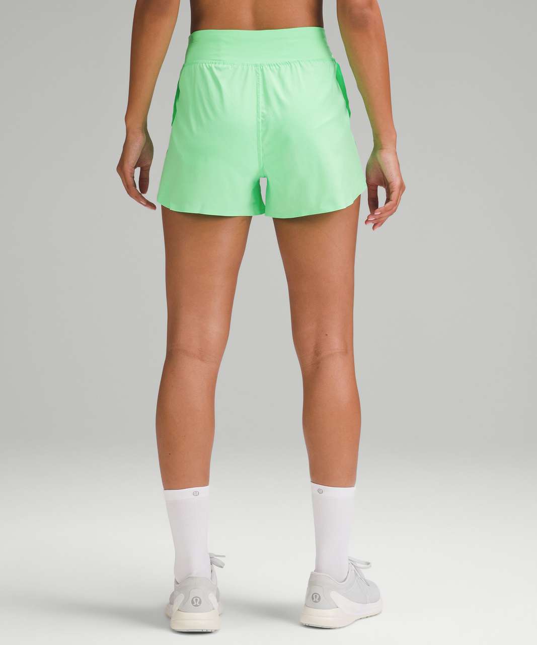 Lululemon Fast and Free Reflective High-Rise Classic-Fit Short 3 -  Pistachio - lulu fanatics