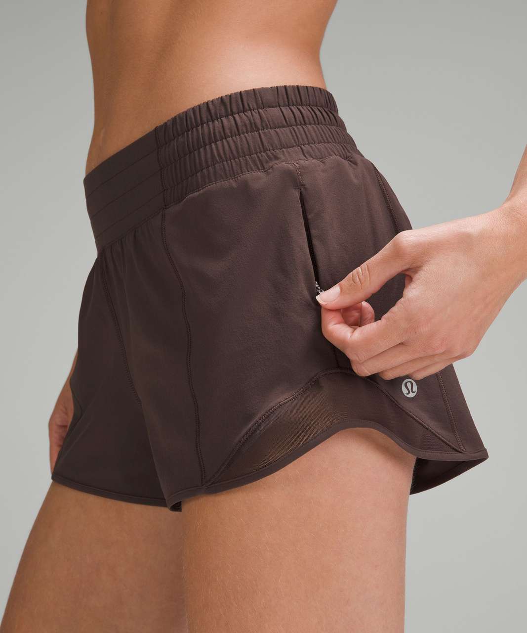 Lululemon Hotty Hot High-Rise Lined Short 2.5" - Espresso