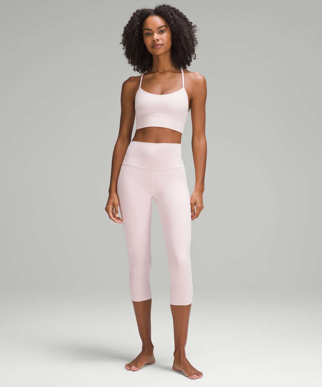 Lululemon Align High-Rise Crop 21 - Powder Blue - lulu fanatics