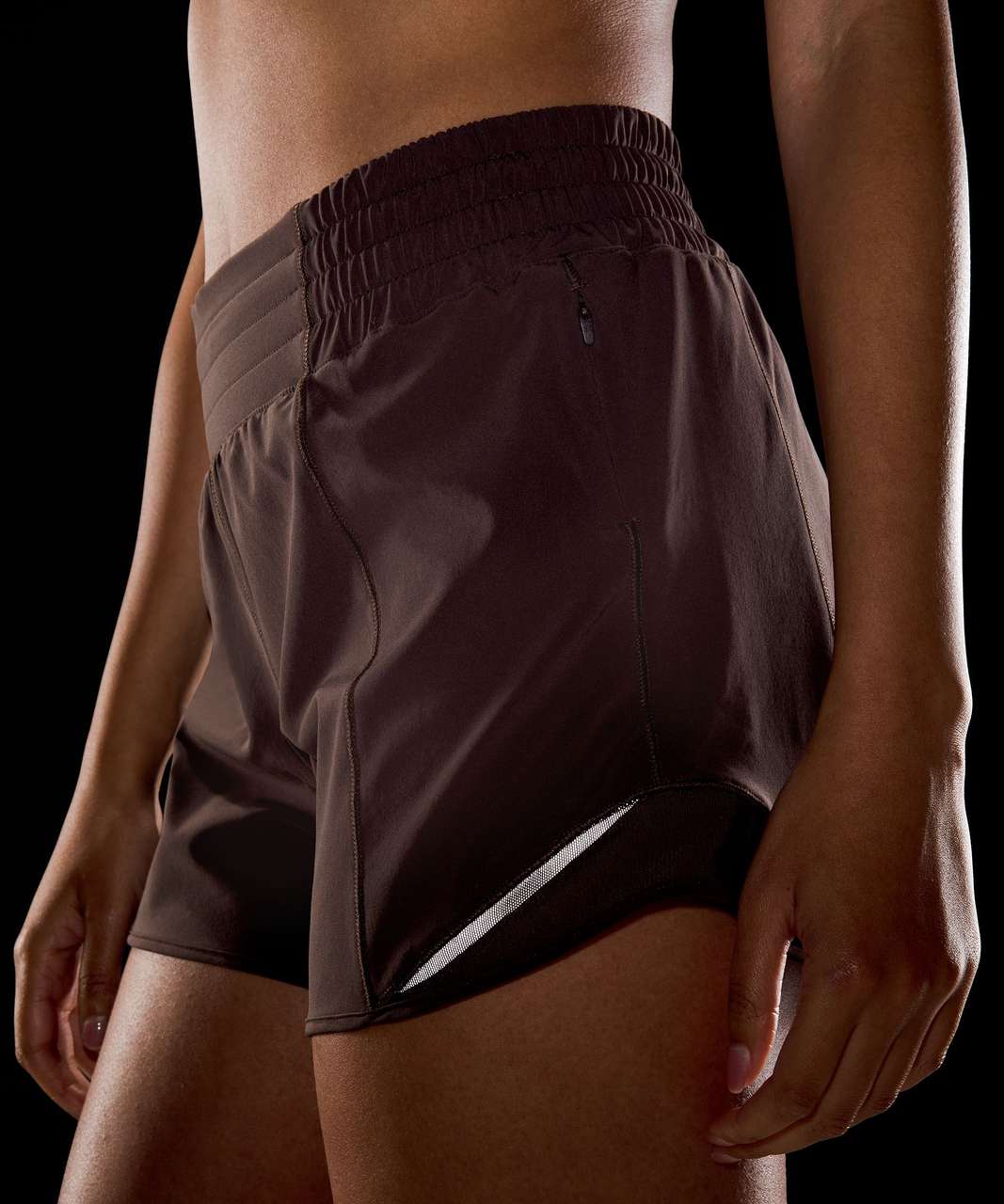 Lululemon Hotty Hot High-Rise Lined Short 4" - Espresso