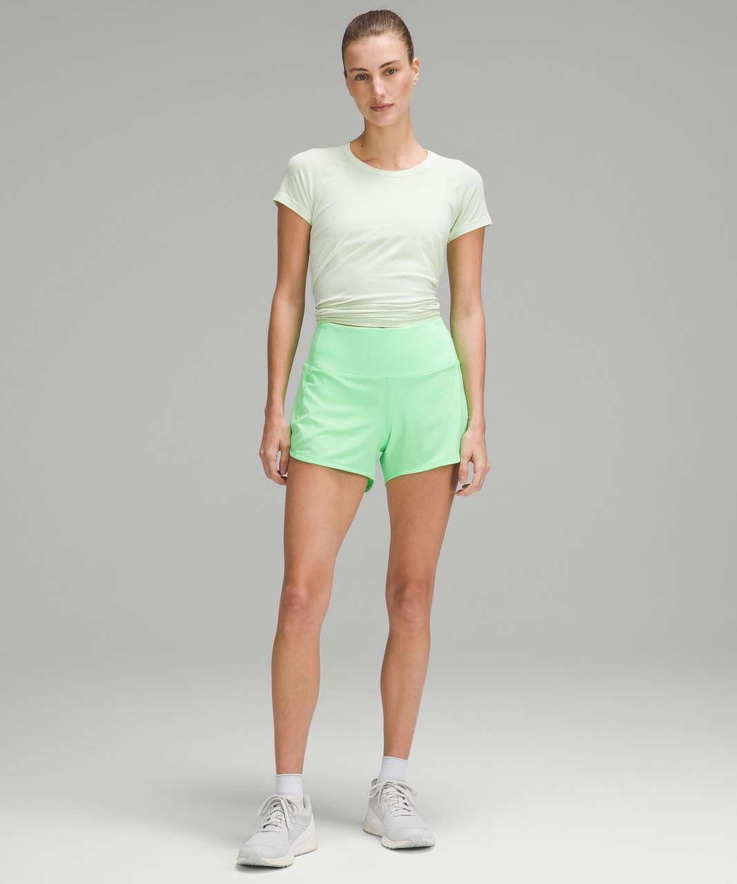 Lululemon Speed Up High-Rise Lined Short 4" - Pistachio