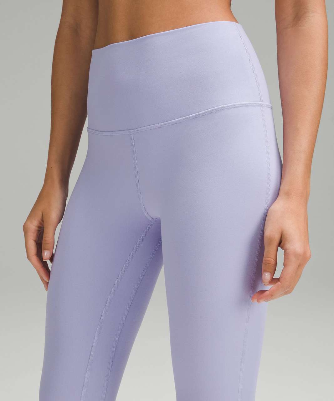 In store try on! New espresso align shorts and lilac smoke align 25” : r/ lululemon