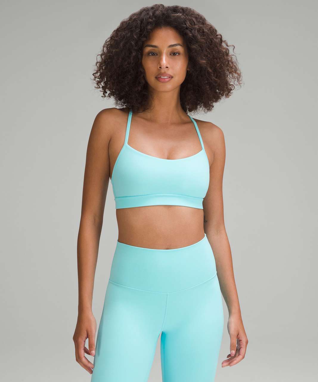 Lululemon Flow Y Bra Nulu *Light Support, A-C Cups - Utility Blue - lulu  fanatics