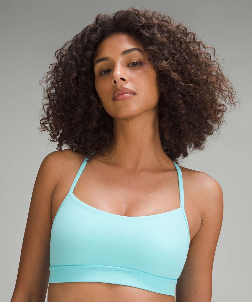 Lululemon Flow Y Nulu Longline Bra *Light Support, A–C Cups - Cyan Blue -  lulu fanatics