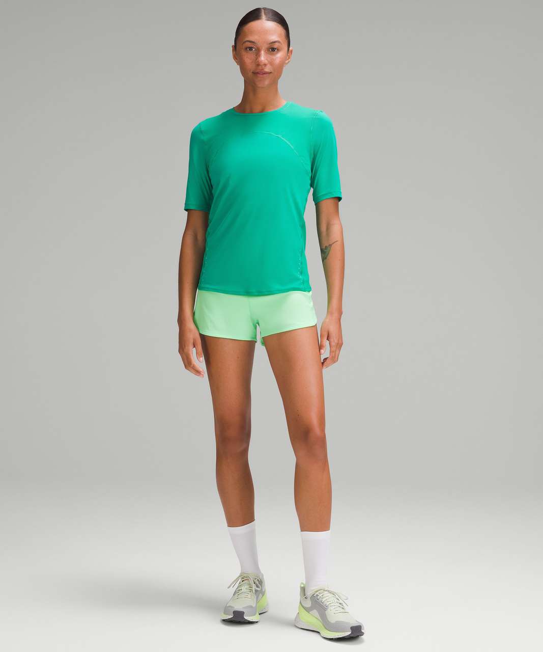 Lululemon Speed Up High-Rise Lined Short 2.5" - Pistachio