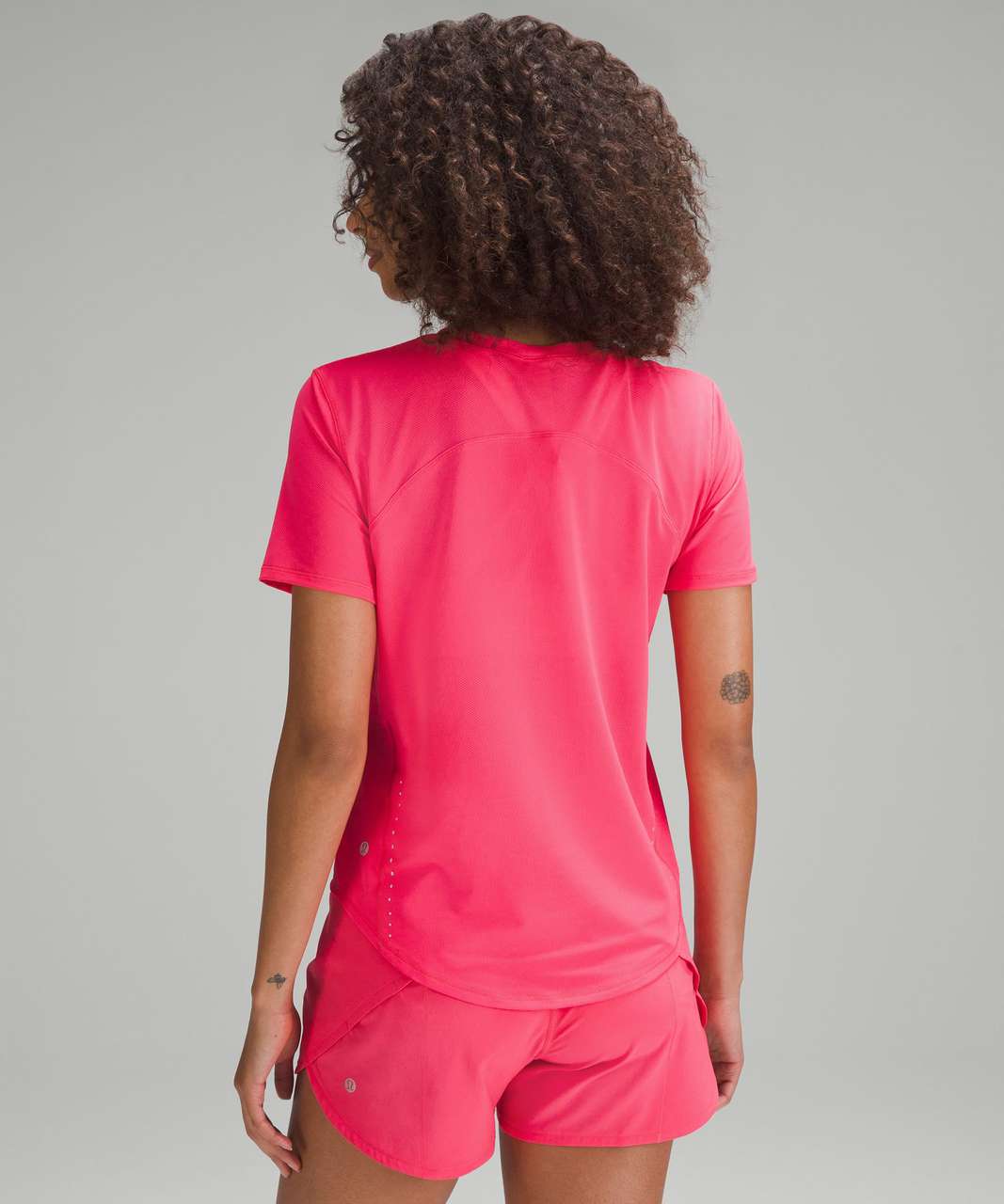 Lululemon High Neck Running and Training Long Sleeve Shirt - Pink