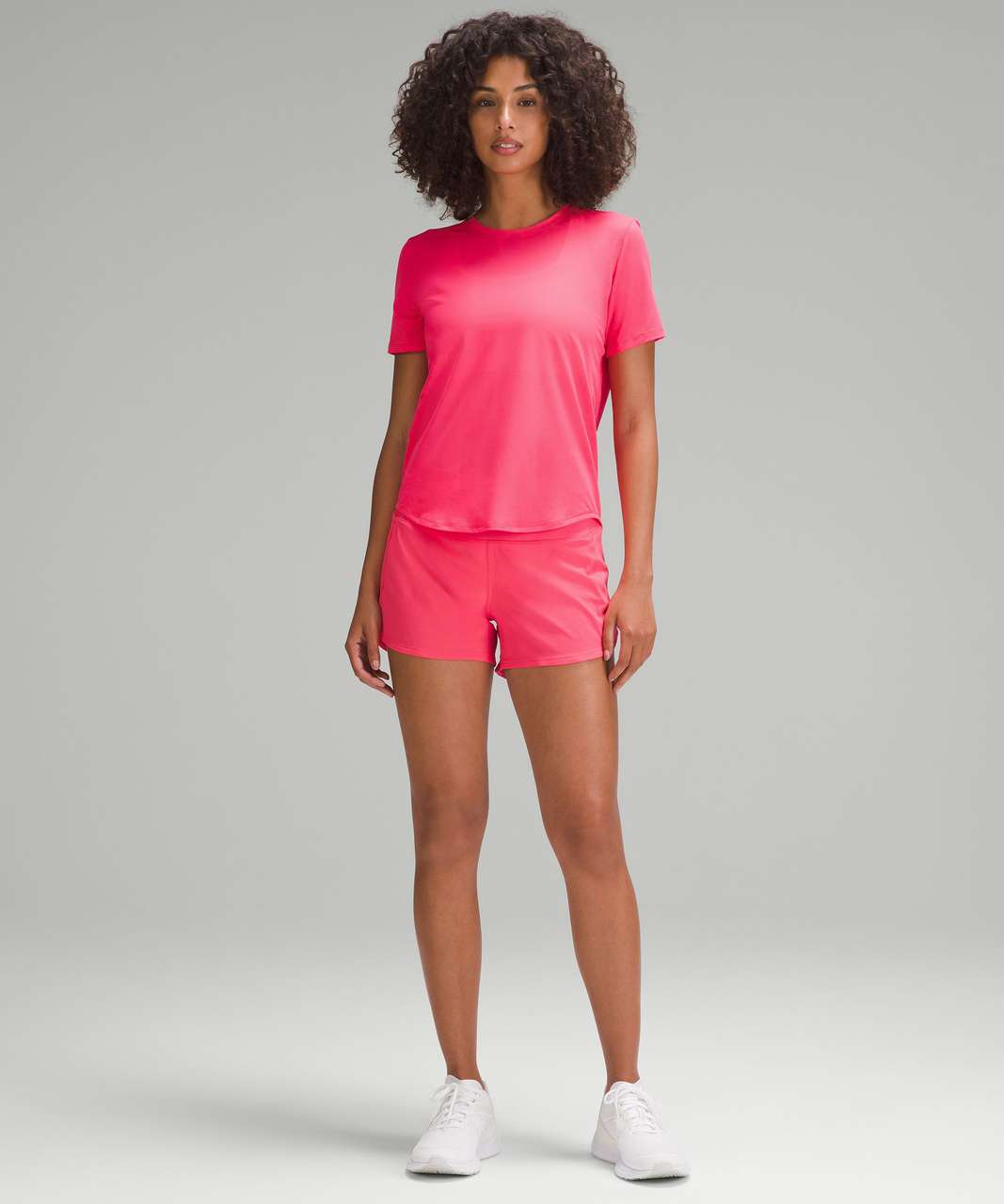 Lululemon High-Neck Running and Training T-Shirt - Lip Gloss - lulu ...