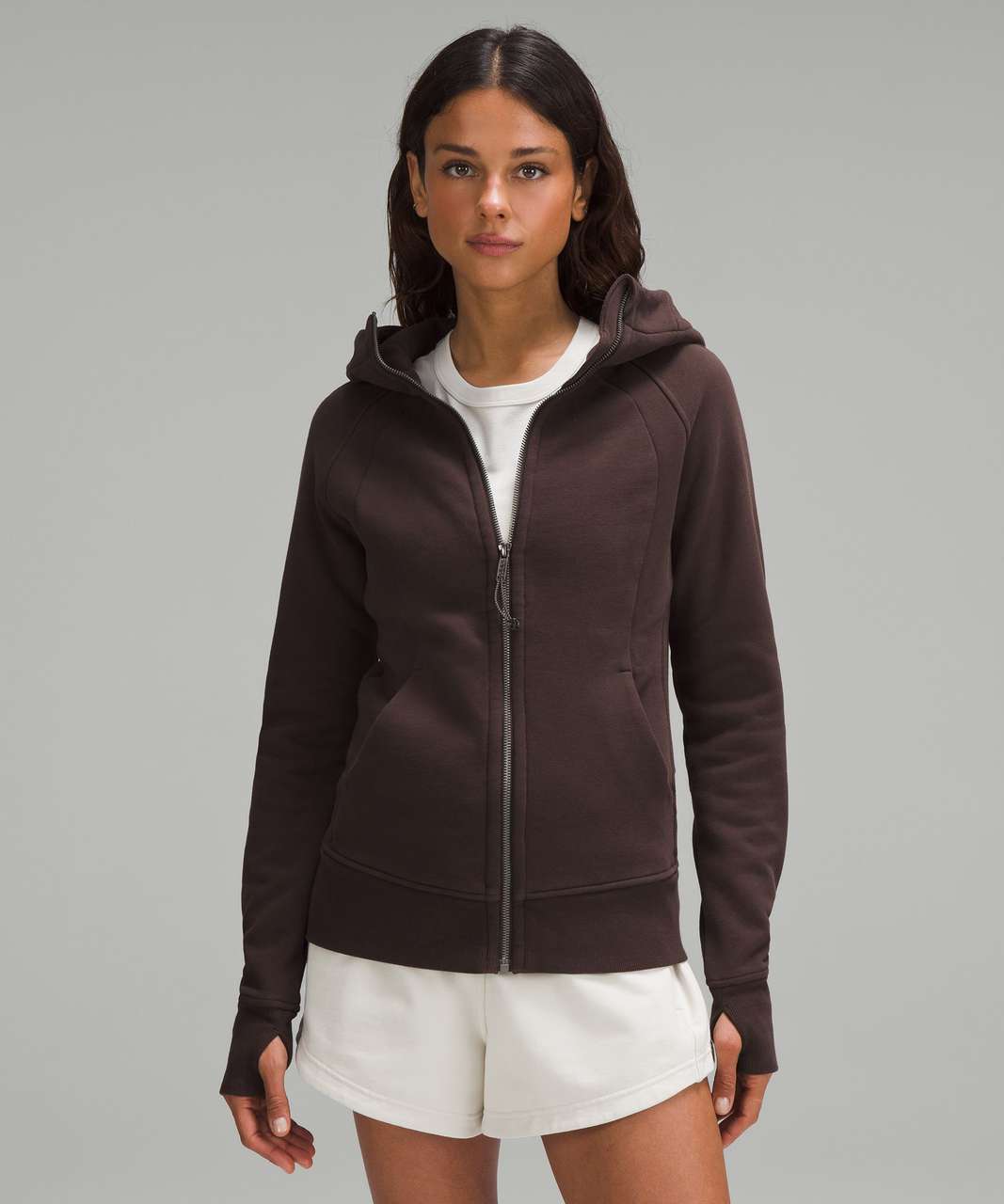 Lululemon Scuba Full-Zip Hoodie - Espresso - lulu fanatics