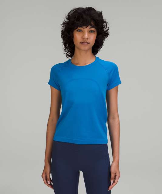 Lululemon Swiftly Tech Short Sleeve Shirt 2.0 - Poolside / Poolside - lulu  fanatics