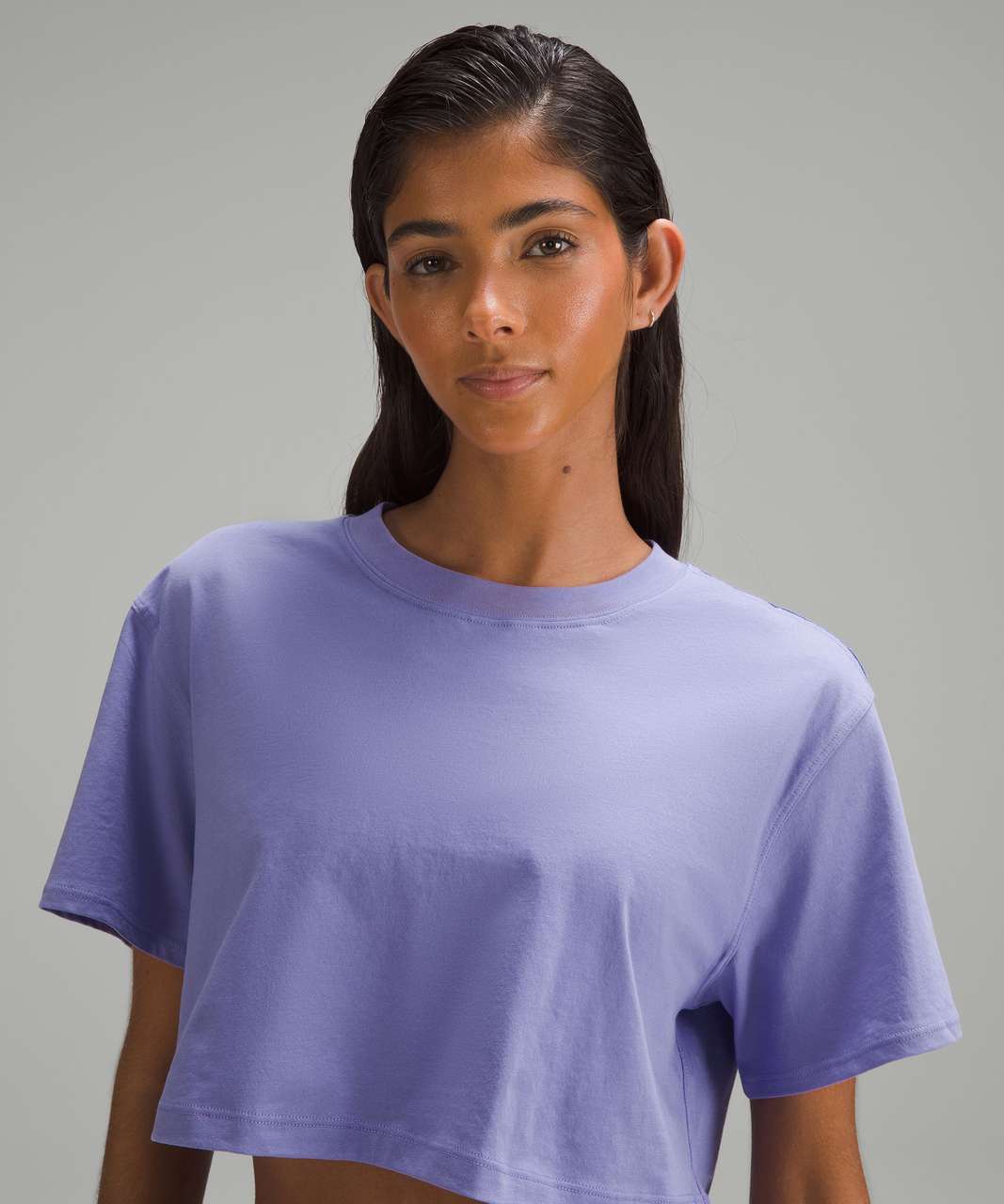 Lululemon All Yours Cropped T-Shirt - Dark Lavender