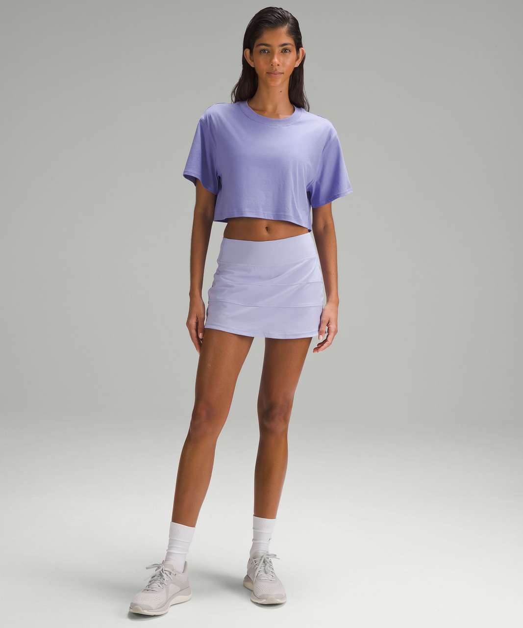 Lululemon All Yours Cropped T-Shirt - Dark Lavender