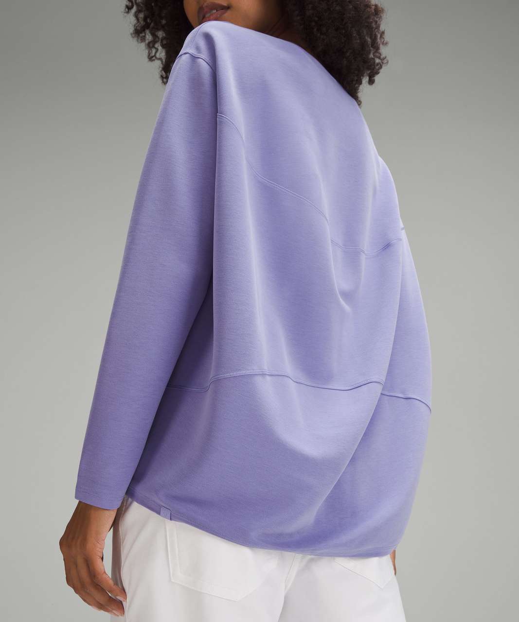 Lululemon Back in Action Long-Sleeve Shirt *Pique - Dark Lavender