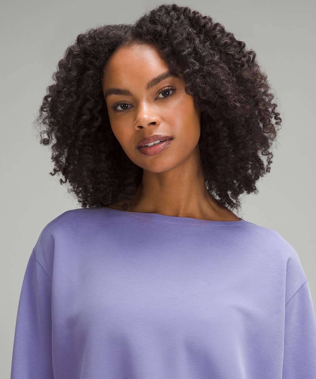 Lululemon Back in Action Long-Sleeve Shirt *Pique - Dark Lavender