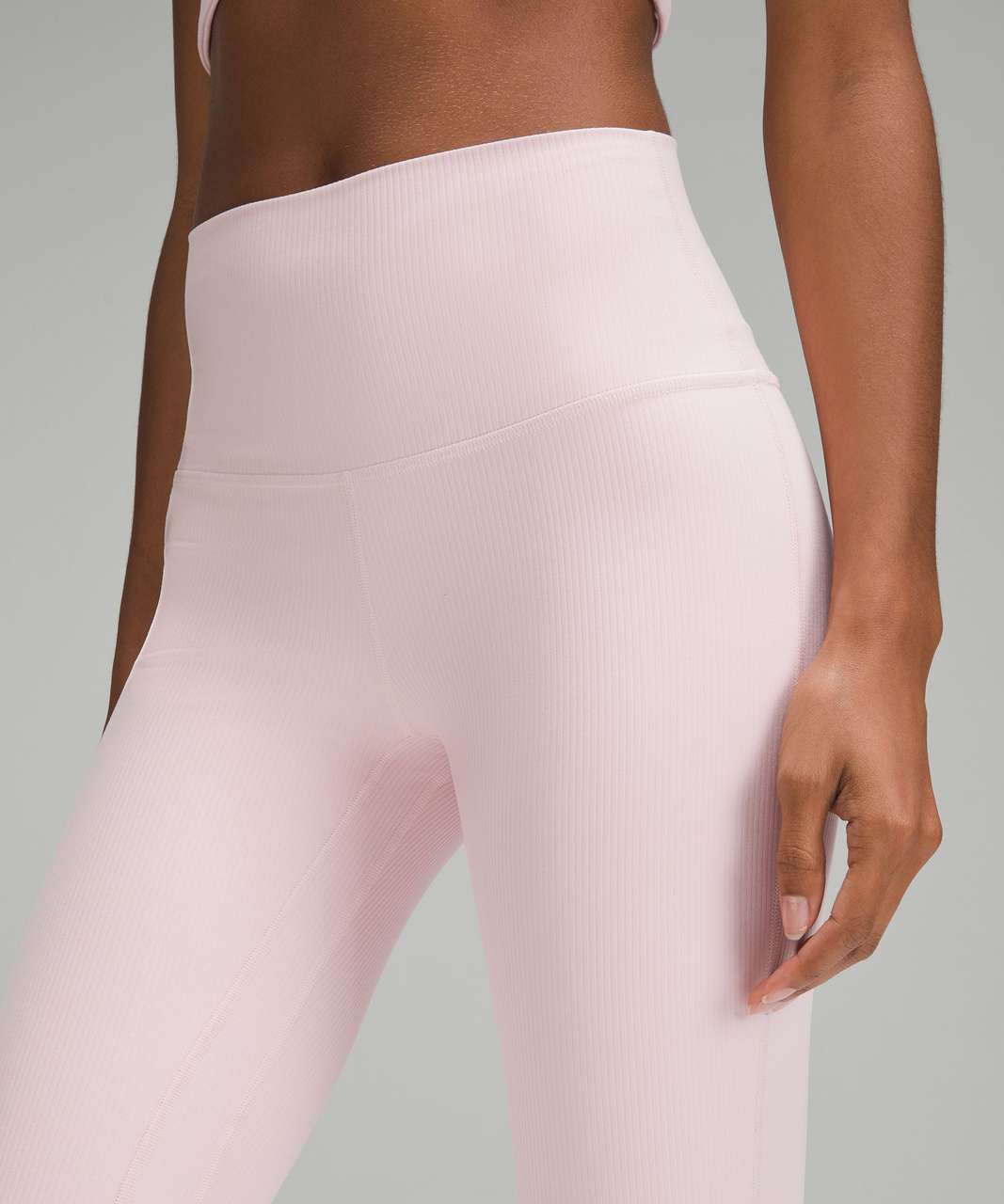 Lululemon Align Ribbed High-Rise Crop 23 - Flush Pink - lulu fanatics