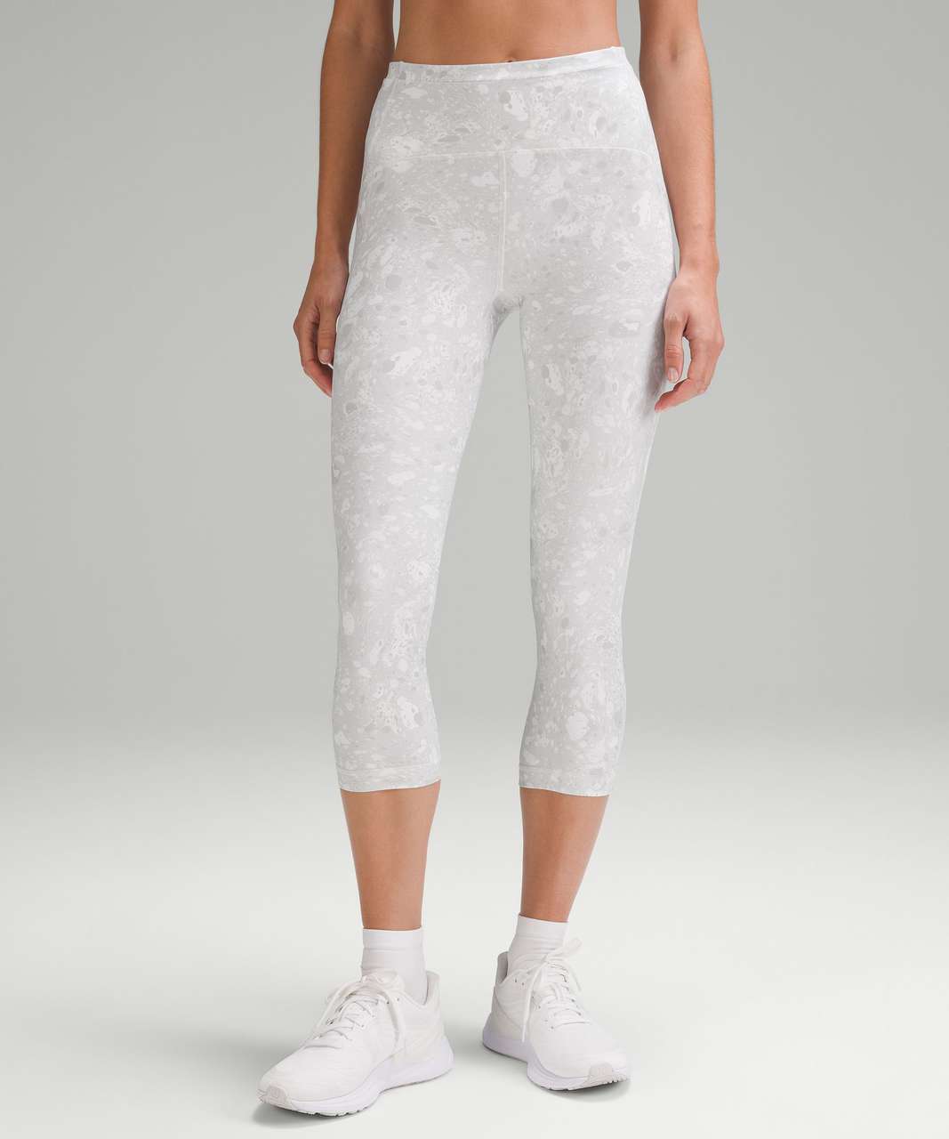 Lululemon Swift Speed High-Rise Crop 21" - Terrazzo Marble Silver Ice Multi