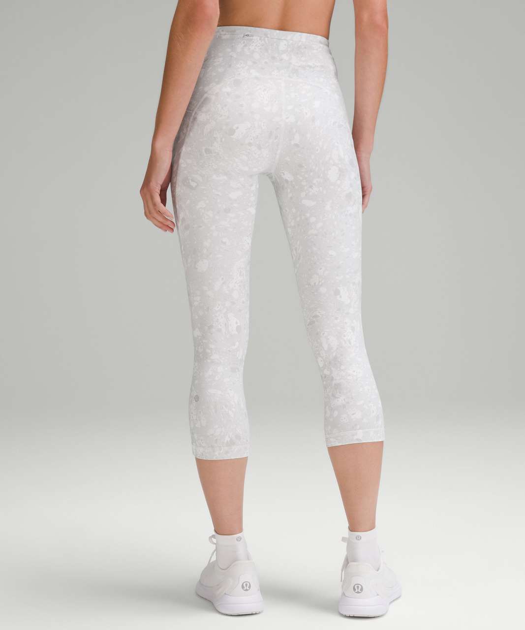 Lululemon Swift Speed High-Rise Crop 21 *Reflective - Take Flight Grey  Silver Reflective Multi - lulu fanatics