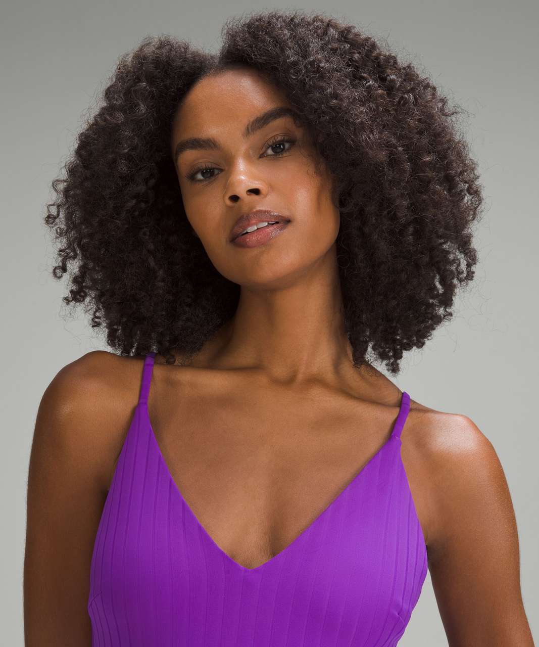 Lululemon V-Neck Ribbed One-Piece Swimsuit - Atomic Purple