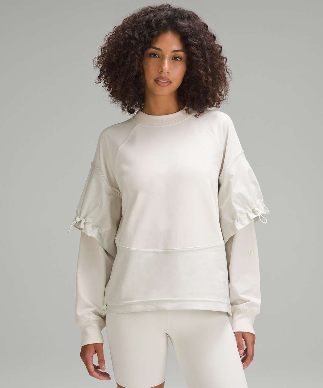 Lululemon French Terry + Glyde Crewneck Pullover - Bone