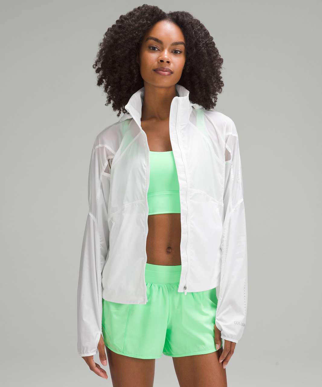 Lululemon Run With It Jacket - White - lulu fanatics