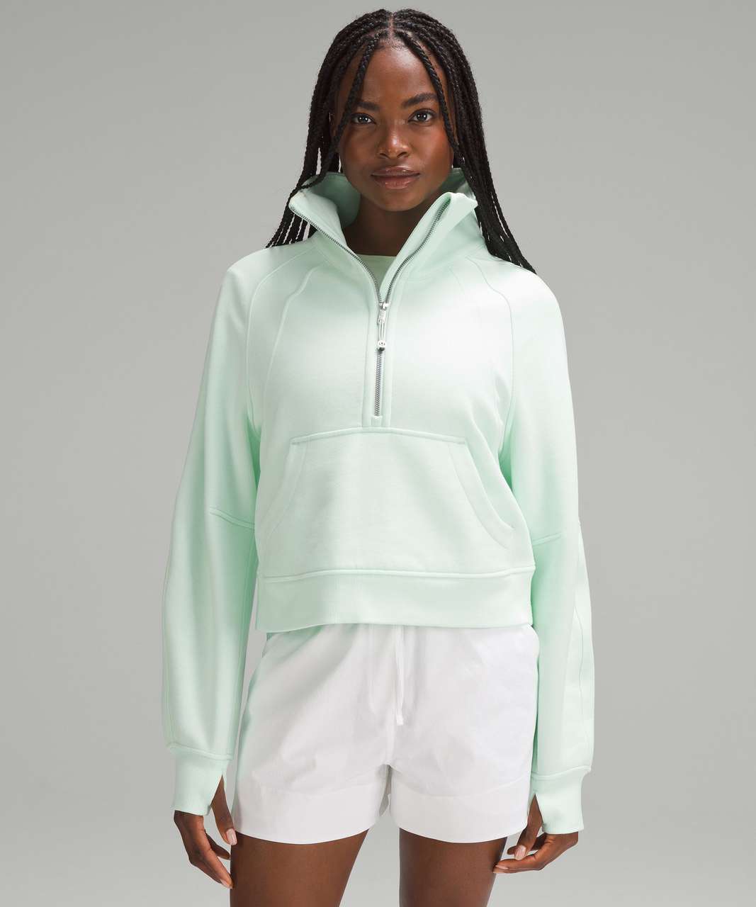 NEW LULULEMON Scuba Oversized Half-Zip Hoodie XS/S Wild Mint