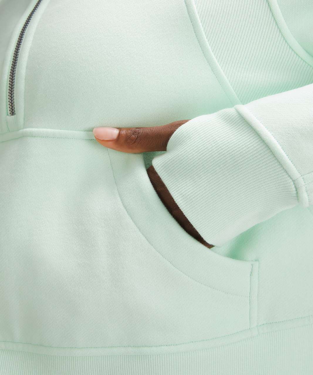 Lululemon Scuba Oversized Funnel Neck Half Zip - Mint Moment