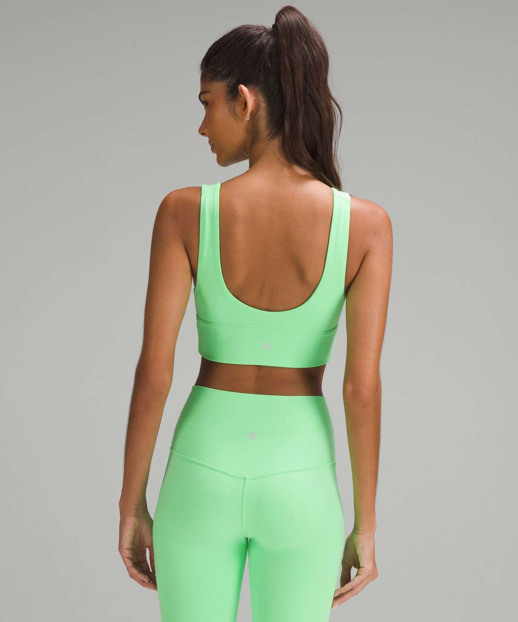 Lululemon Align Reversible Bra *Light Support, A/B Cup - Fleur Motion Multi  / Everglade Green - lulu fanatics