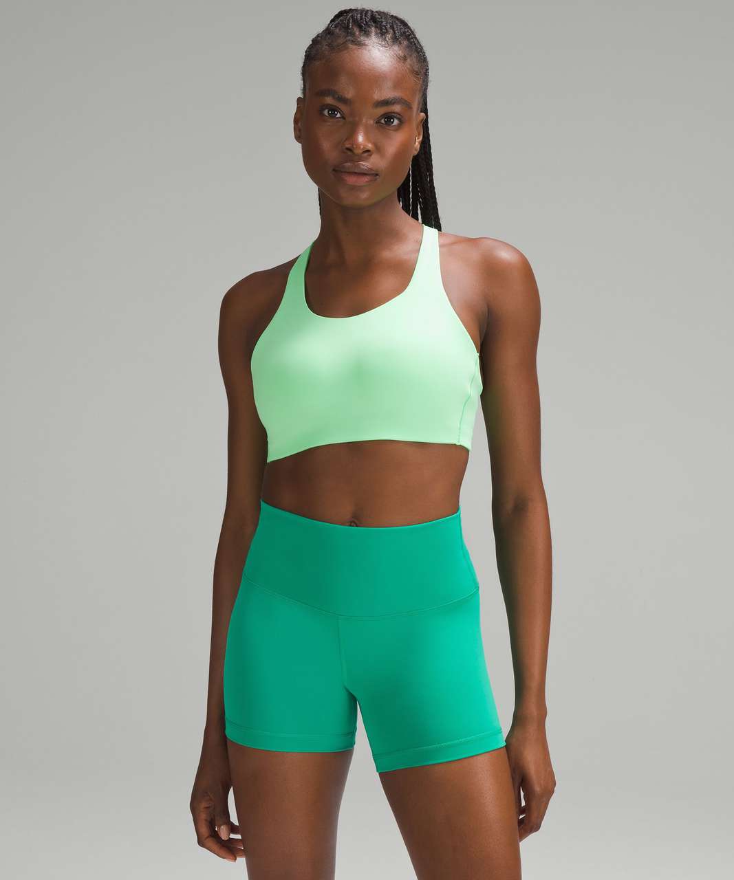 Workout fit: Energy Bra in Olive and Base Pace 8 inch shorts in City Grit  Green Multi : r/lululemon