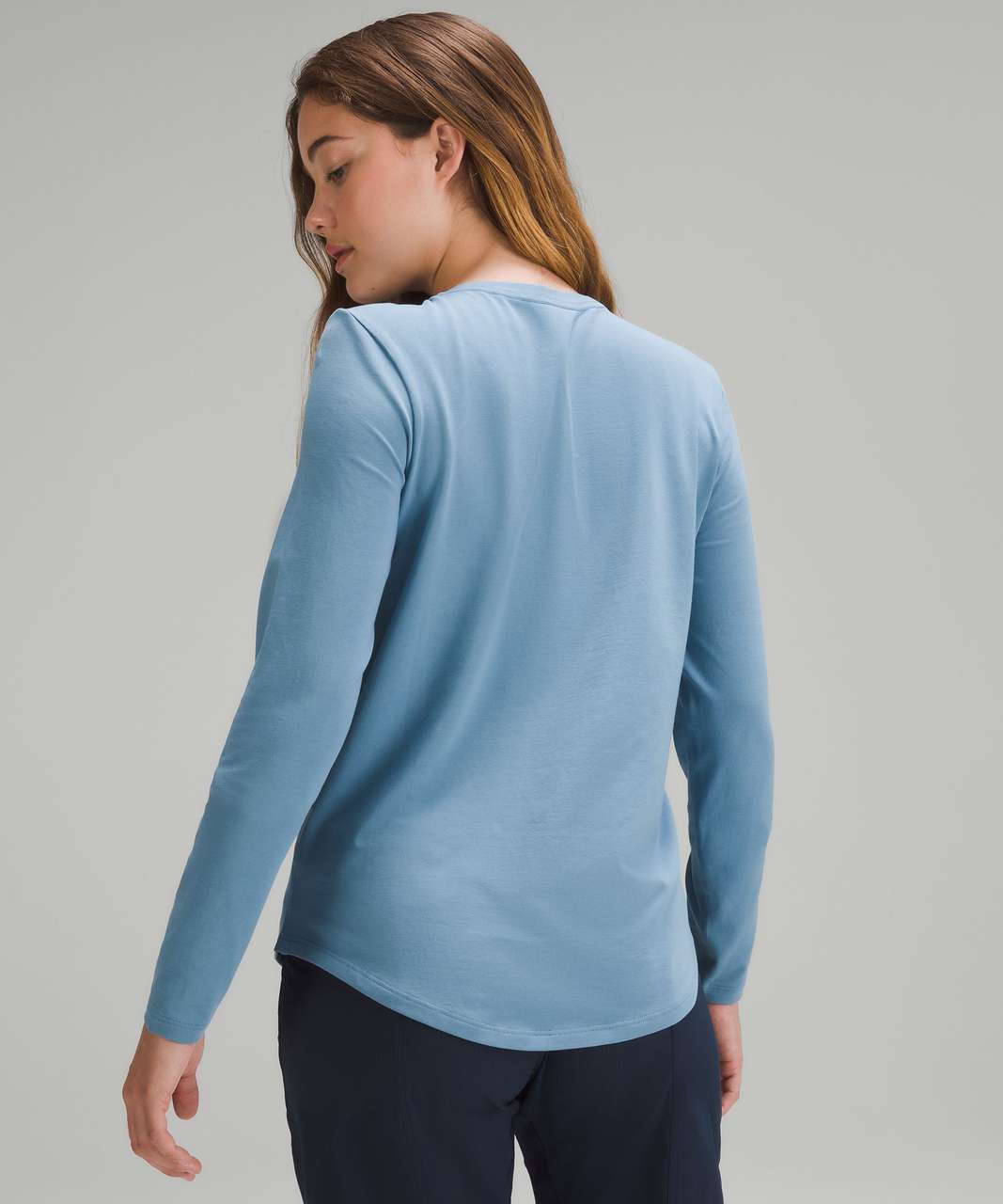 Lululemon Love Long-Sleeve Shirt - Utility Blue - lulu fanatics