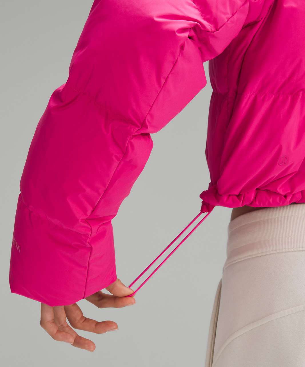 Lululemon Wunder Puff Super-Cropped Jacket - Sonic Pink - lulu fanatics